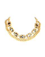 Radiance Cocktail Necklace - Peacock Blue