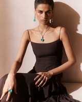 Hexa Crystal Necklace - Ocean Waves