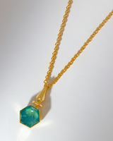 Hexa Crystal Necklace - Sunrise Yellow