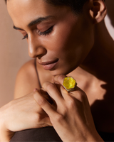 Hexa Crystal Ring - Sunrise Yellow