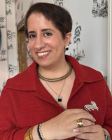 Guneet Monga in Fusion Crystal Earring - Black and White