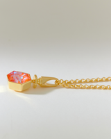 Hexa Crystal Necklace - Sunrise Yellow