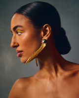 Fusion Tassel Earring - Black and White