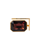 Kusha Kapila Radiance Cocktail Ring - Burgundy