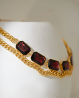 Radiance Cocktail Necklace - Burgundy