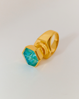 Hexa Crystal Ring - Sunrise Yellow
