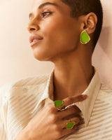 Juhi Godambe in Miami earrings