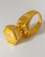 Hexa Crystal Ring - Sunrise Yellow