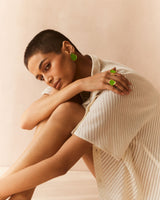 Juhi Godambe in Miami earrings