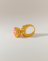 Hexa Crystal Ring - Orange Dawn