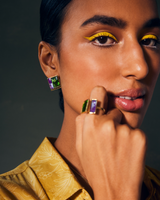 Stellar Crystal Ring - Fern & Lavender