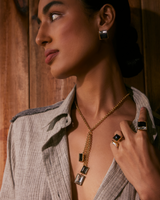 Perseid Crystal Necklace - Monochrome