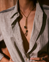 Perseid Crystal Necklace - Monochrome