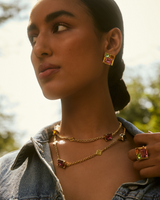 Elysian Crystal Necklace - Multicolour (L)