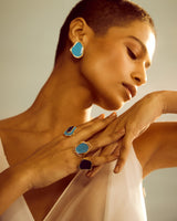 Juhi Godambe in Miami earrings