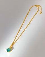 Hexa Crystal Necklace - Orange Dawn