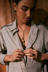 Nushrratt Bharuccha in Fusion Ring - Black and White