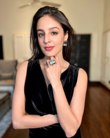 Tarini Manchanda Radiance Crystal Cocktail Earring - Gold Crust