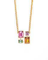 Infinity Crystal Necklace - Multicoloured