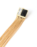 Karishma Tanna in Fusion Tassel Earring - Black and White