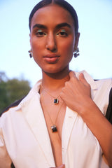 Sumukhi Suresh in Infinity Signature Earring - Monochrome