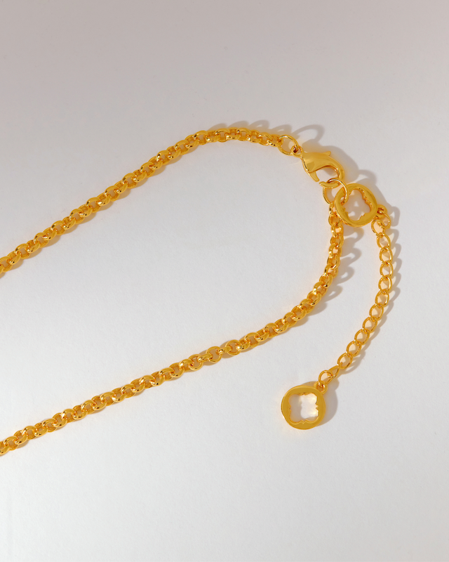 Hexa Crystal Necklace -  Sunrise Yellow