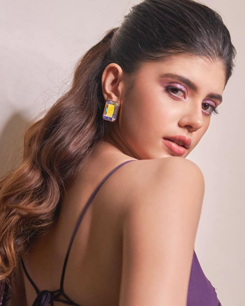 Sanjana Sanghi in Radiance Cocktail Earring -  AB