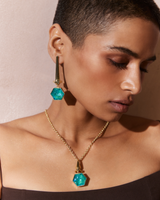 Hexa Crystal Necklace -  Sunrise Yellow