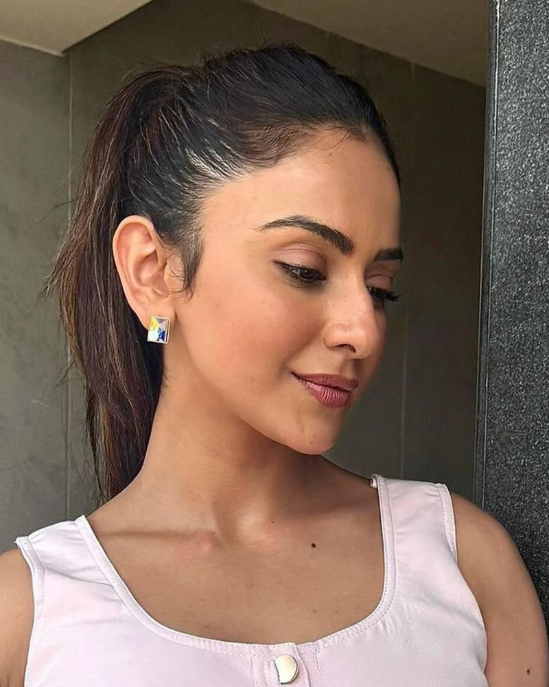 Rakul Preet Singh  in Sirius Crystal Earring -  AB