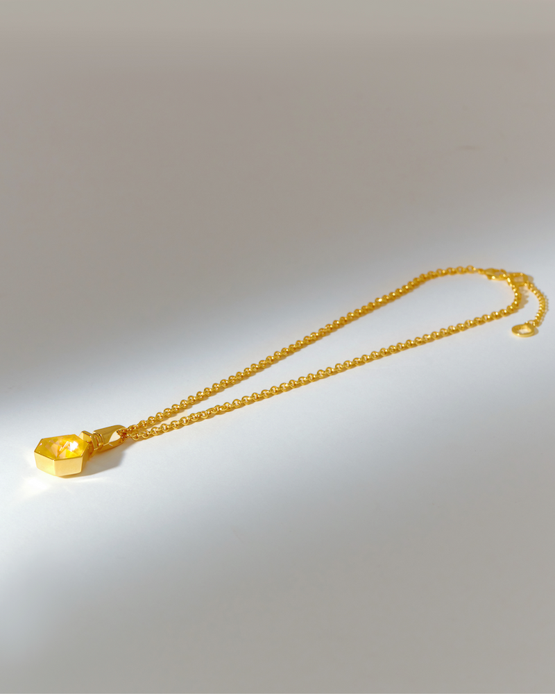 Hexa Crystal Necklace -  Ocean Waves