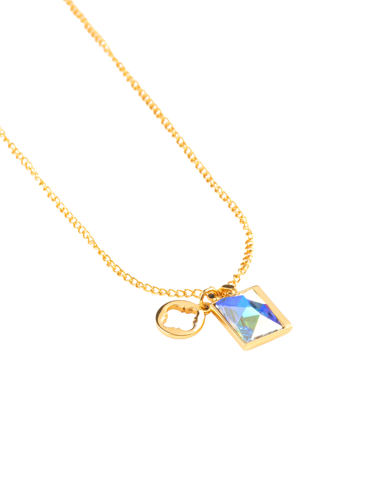 Sirius Crystal Necklace - Gold