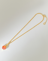 Hexa Crystal Necklace -  Orange Dawn