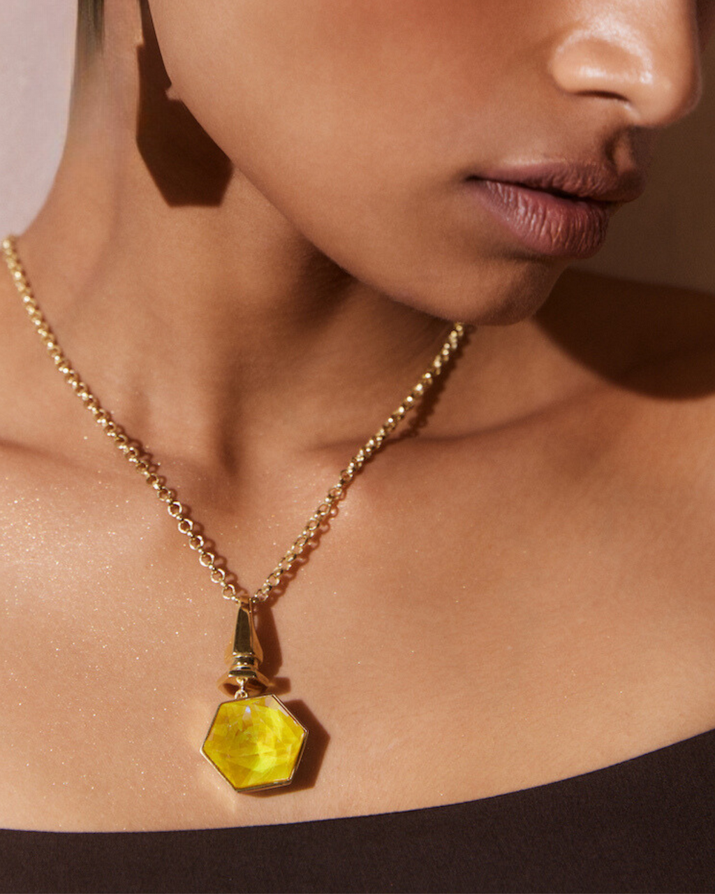Yellow Jewelry Set Yellow Necklace & Earrings Crystal Earring Bridesma –  Little Desirez Jewelry