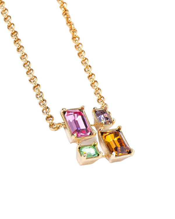Infinity Crystal Necklace - Multicoloured