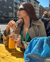 Juhi Godambe in Miami earrings