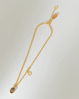 Capella Double crystal Necklace - Sepia