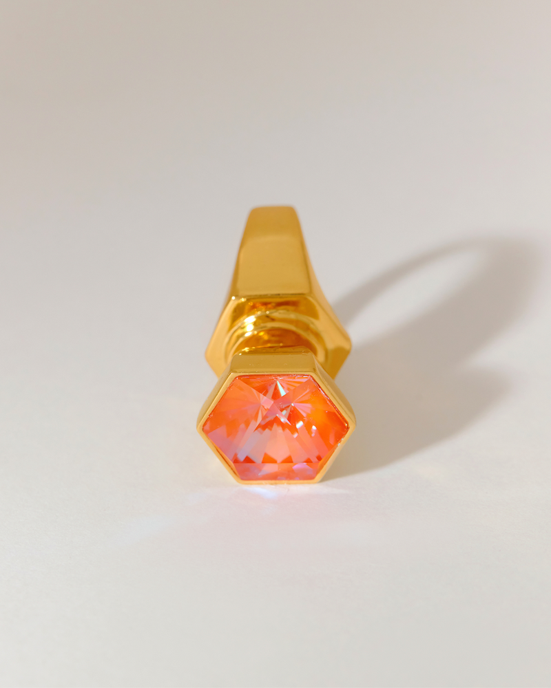 Hexa Crystal Ring -  Sunrise Yellow