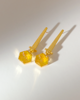 Hexa Crystal Earring -  Orange Dawn
