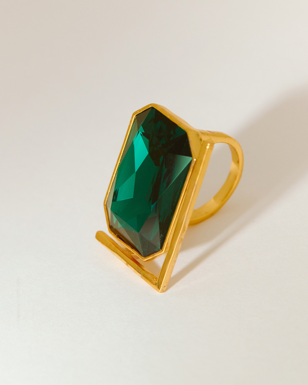 Copy of Radiance Cocktail Ring - Emerald