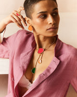 Juhi Godambe in Miami earrings