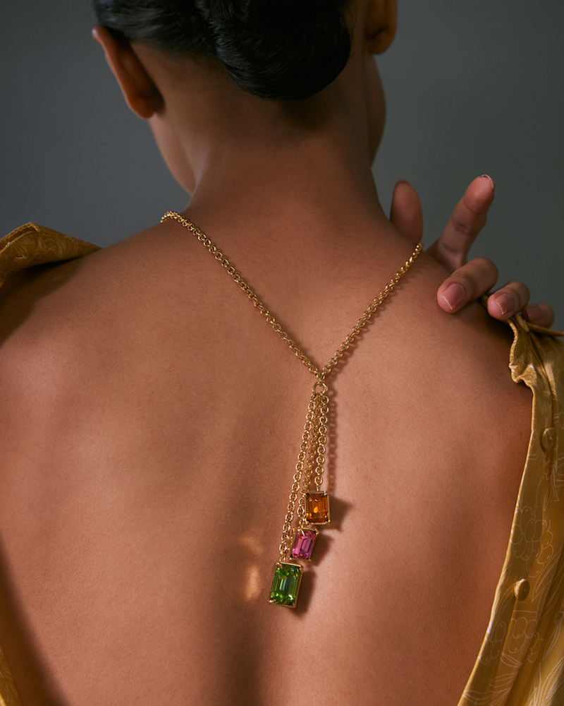 Perseid Crystal Necklace - Multicoloured