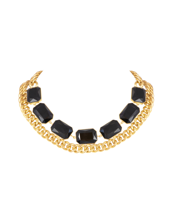 Radiance Cocktail Necklace - Black