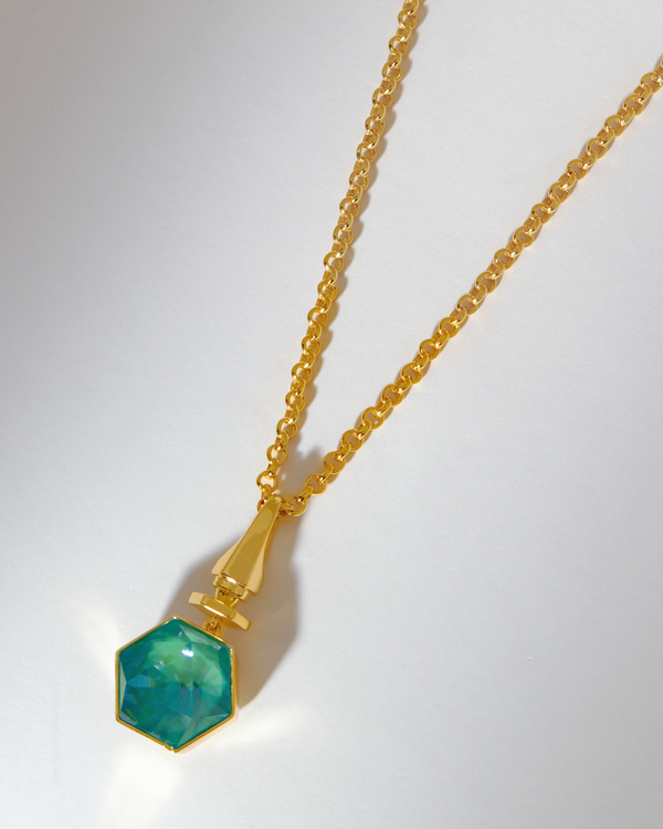 Hexa Crystal Necklace -  Ocean Waves