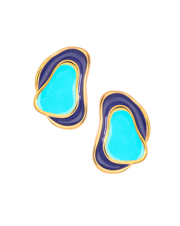 Capri earrings - Reef