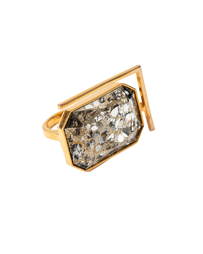 Radiance Cocktail Ring - Gold Crust