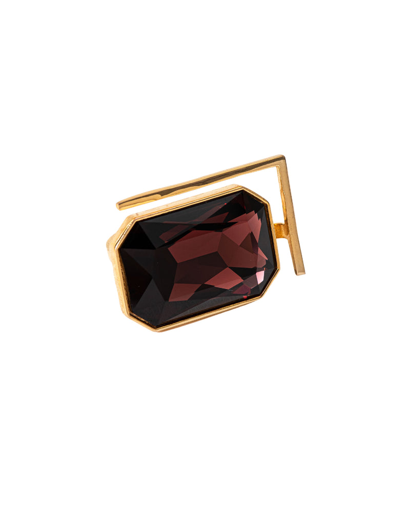 Radiance Cocktail Ring - Burgundy