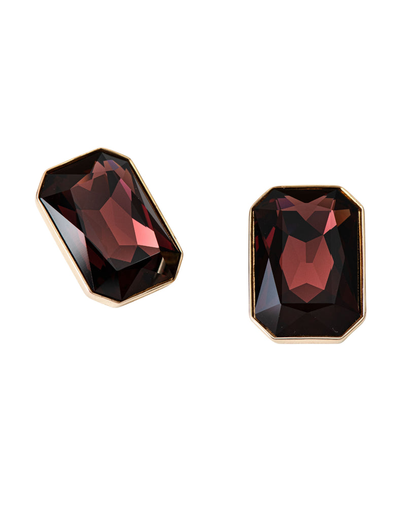 Isabelle Kaif in Radiance Cocktail Earring - Burgundy