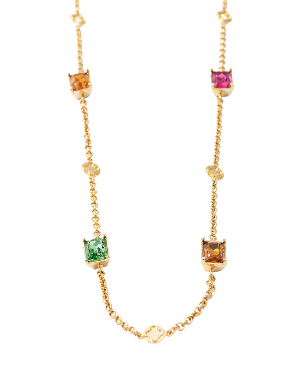 Parul Gulati in Elysian Crystal Necklace - Multicolour (L)