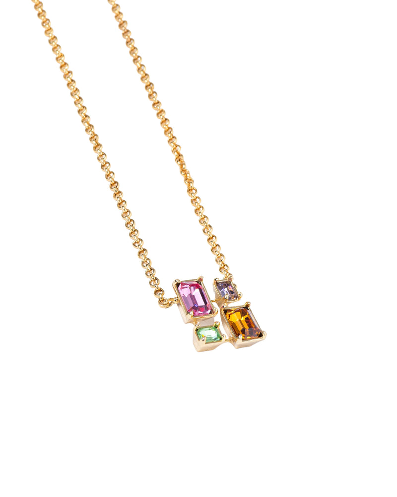 Vineeta Singh in Infinity Crystal Signature Necklace - Multicoloured