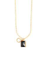 Sirius Crystal Necklace -  Black
